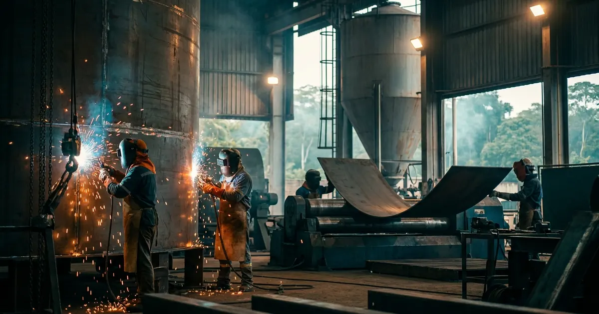 Caldeiraria Pesada: Fabricação e Reparo de Tanques, Silos e Tremonhas no PIM