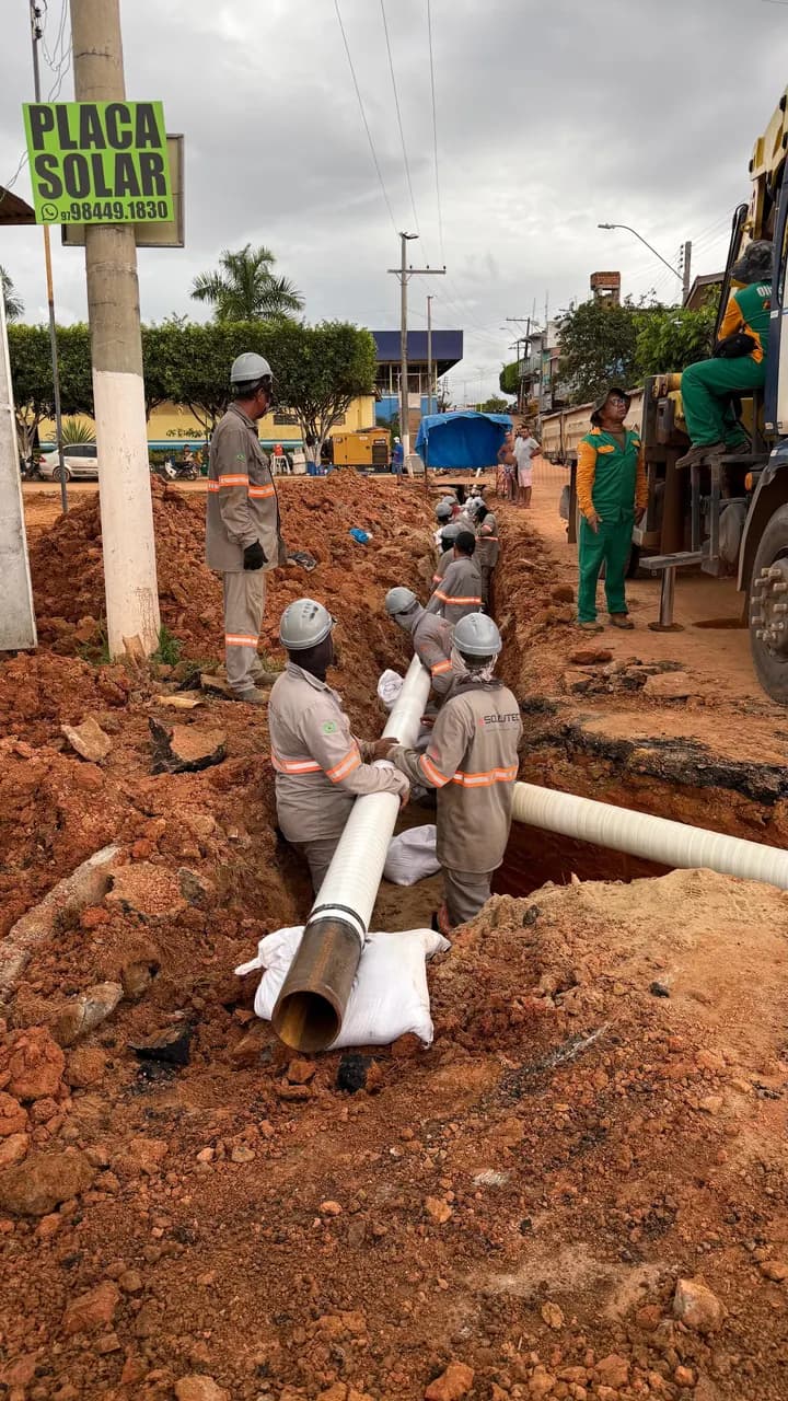 Soldagem de duto da rede de diesel na UTE Lábrea — Solutec AM, projetos na Região Norte