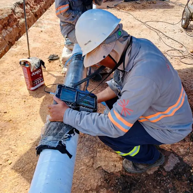 Soldagem Tubos Parede Caldeira Lp Phasedarray Ultrassom — Solutec AM